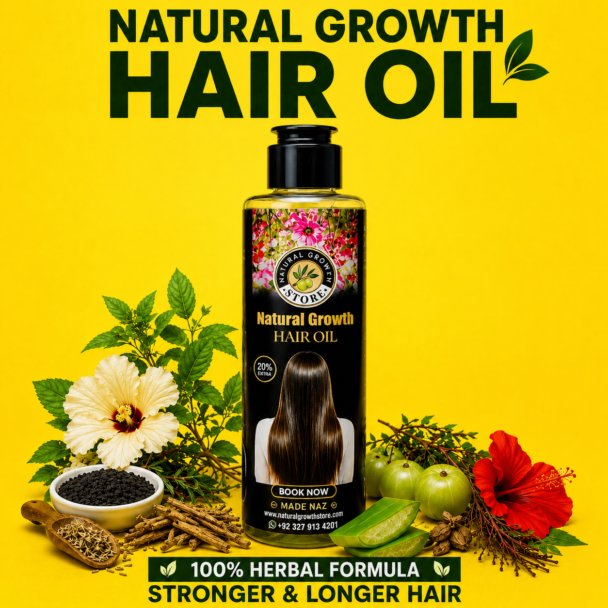 Natural Growth Hair Oil