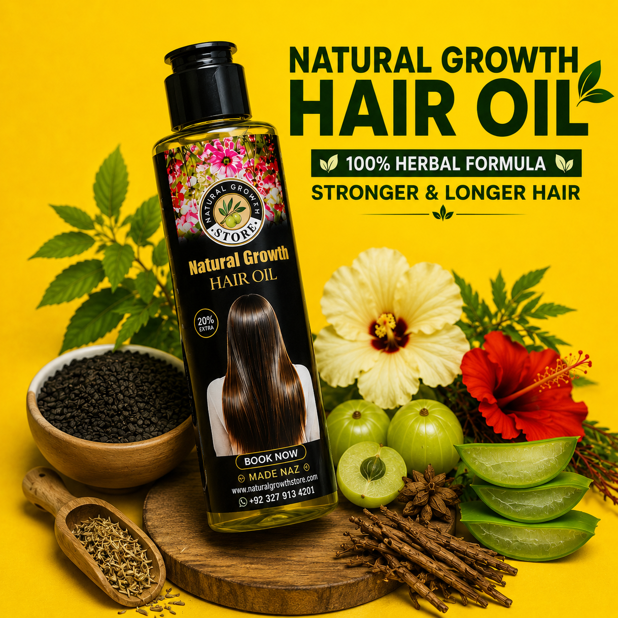 Natural Growth Hair Oil